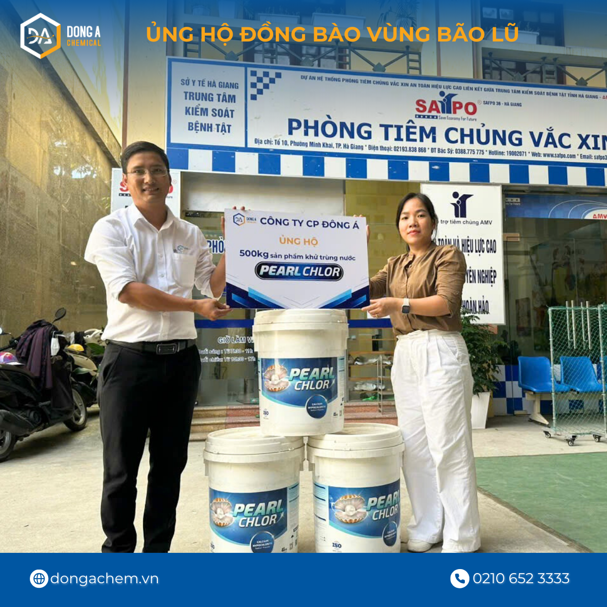 Đông Á ủng hộ tại CDC Hà Giang